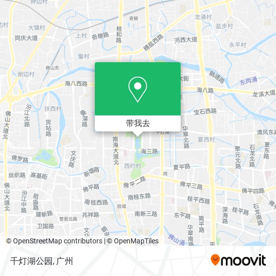 千灯湖公园地图