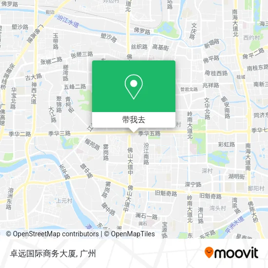 卓远国际商务大厦地图
