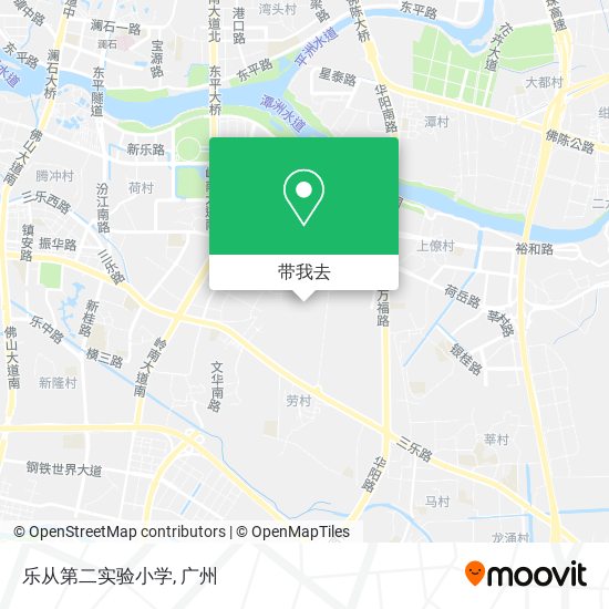 乐从第二实验小学地图