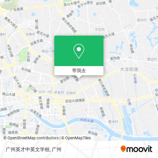 广州英才中英文学校地图