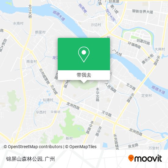 锦屏山森林公园地图