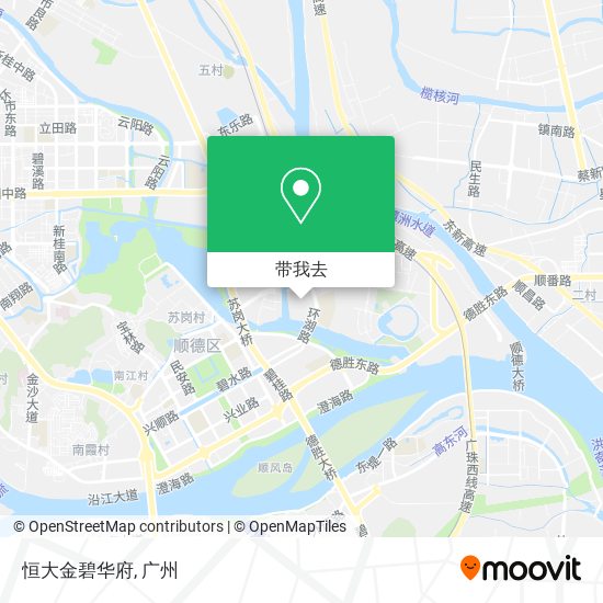 恒大金碧华府地图