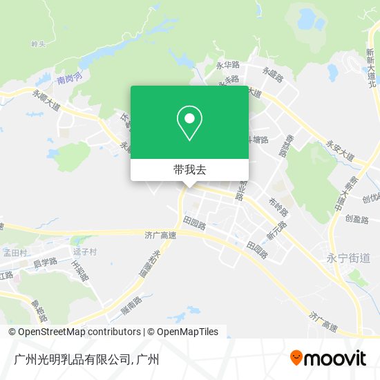 广州光明乳品有限公司地图