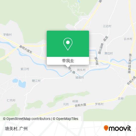 塘美村地图