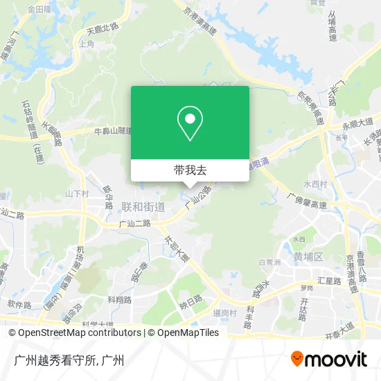 广州越秀看守所地图