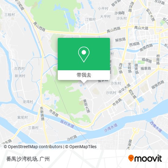 番禺沙湾机场地图