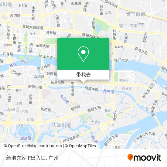 新港东站 F出入口地图