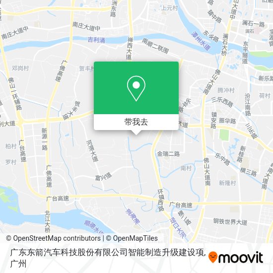 广东东箭汽车科技股份有限公司智能制造升级建设项地图