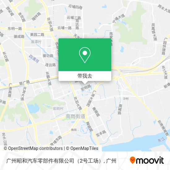 广州昭和汽车零部件有限公司（2号工场）地图