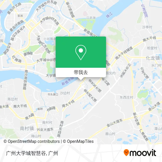 广州大学城智慧谷地图
