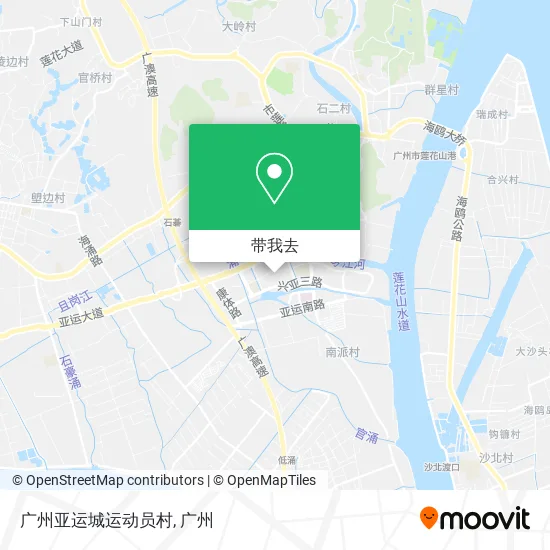 广州亚运城运动员村地图