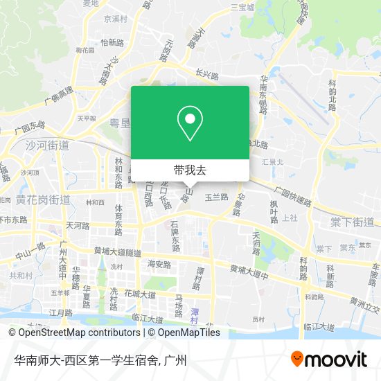 华南师大-西区第一学生宿舍地图