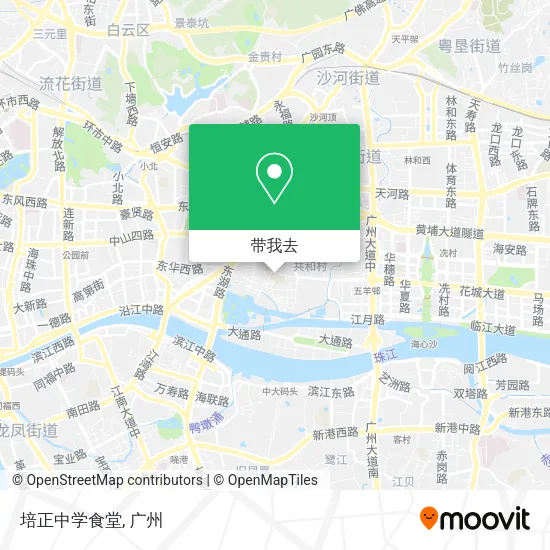 培正中学食堂地图