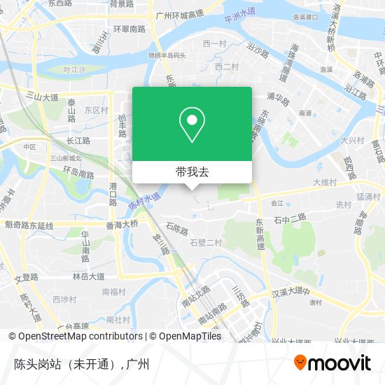 陈头岗站（未开通）地图
