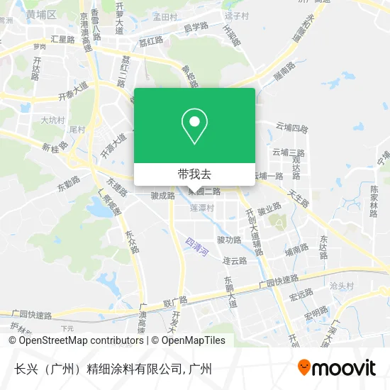 长兴（广州）精细涂料有限公司地图