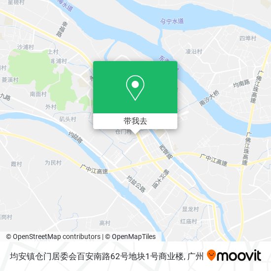 均安镇仓门居委会百安南路62号地块1号商业楼地图