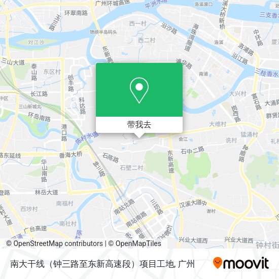 南大干线（钟三路至东新高速段）项目工地地图