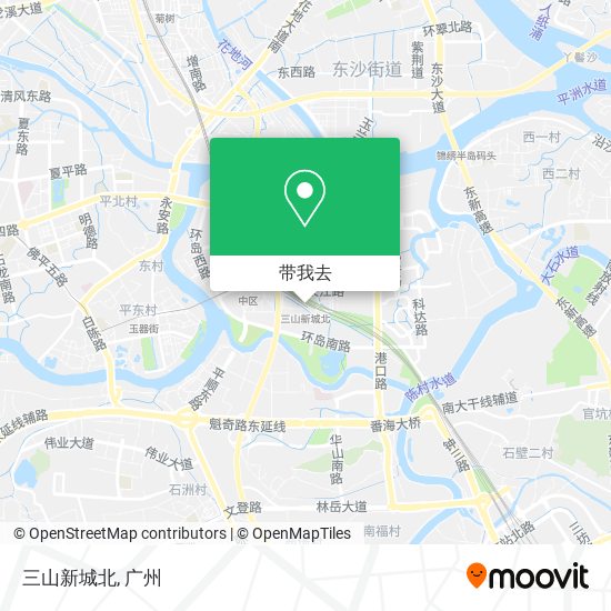 三山新城北地图
