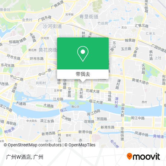 广州W酒店地图