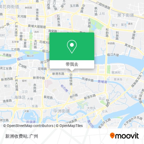 新洲收费站地图