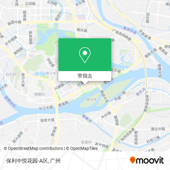 保利中悦花园-A区地图