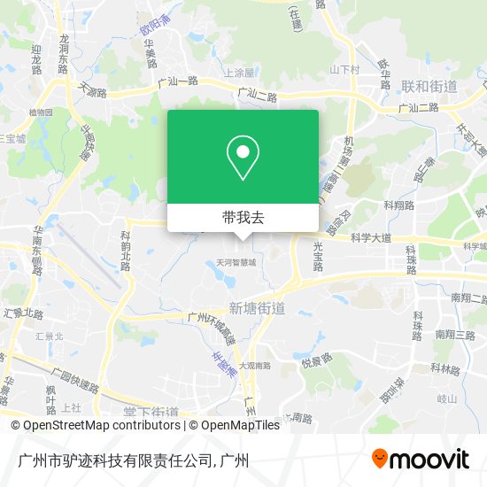 广州市驴迹科技有限责任公司地图