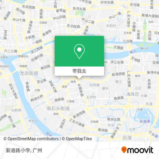 新港路小学地图