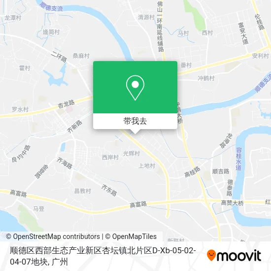 顺德区西部生态产业新区杏坛镇北片区D-Xb-05-02-04-07地块地图