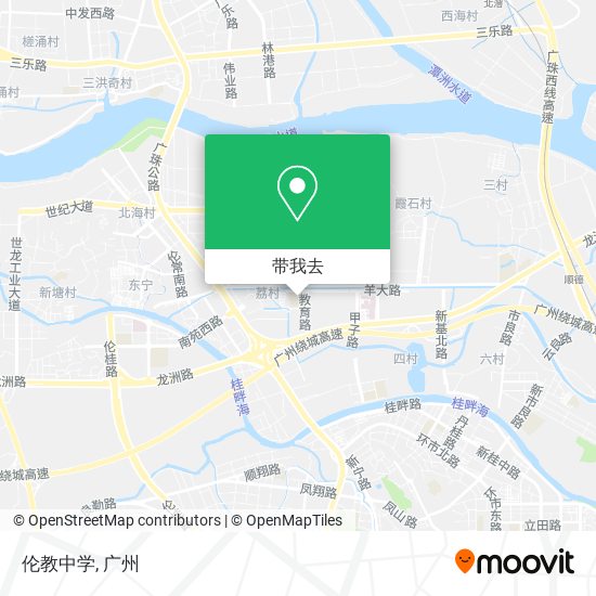 伦教中学地图