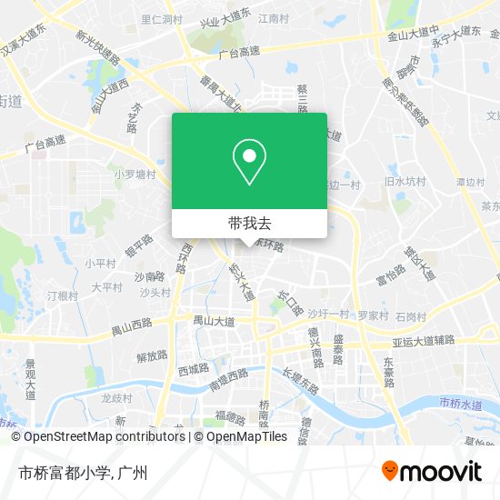 市桥富都小学地图