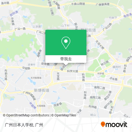 广州日本人学校地图