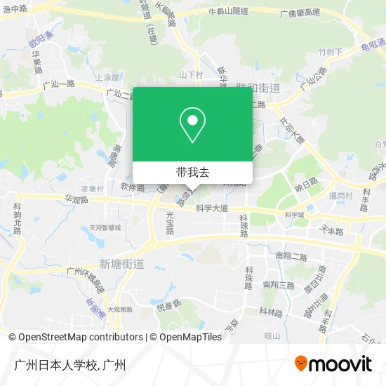 广州日本人学校地图