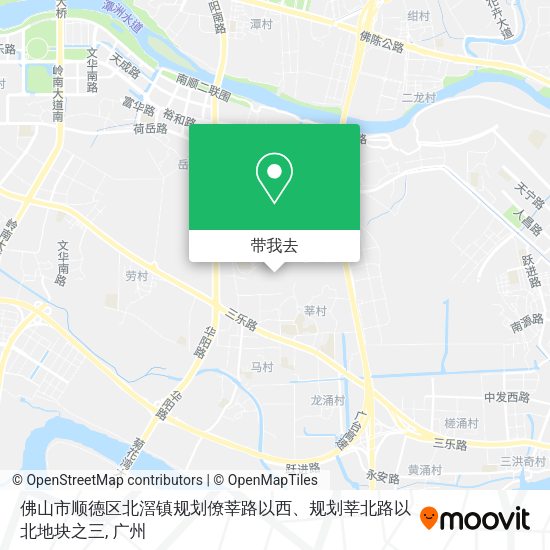 佛山市顺德区北滘镇规划僚莘路以西、规划莘北路以北地块之三地图