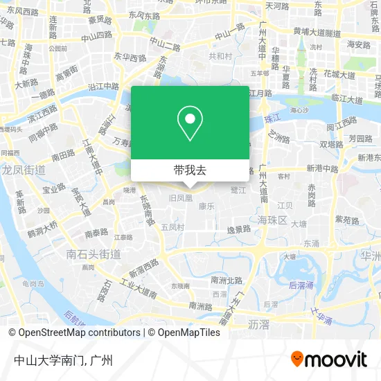 中山大学南门地图