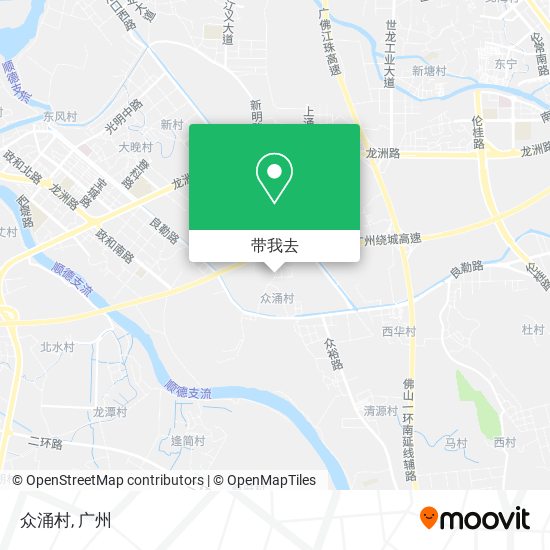 众涌村地图