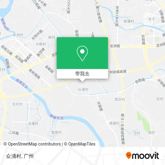 众涌村地图