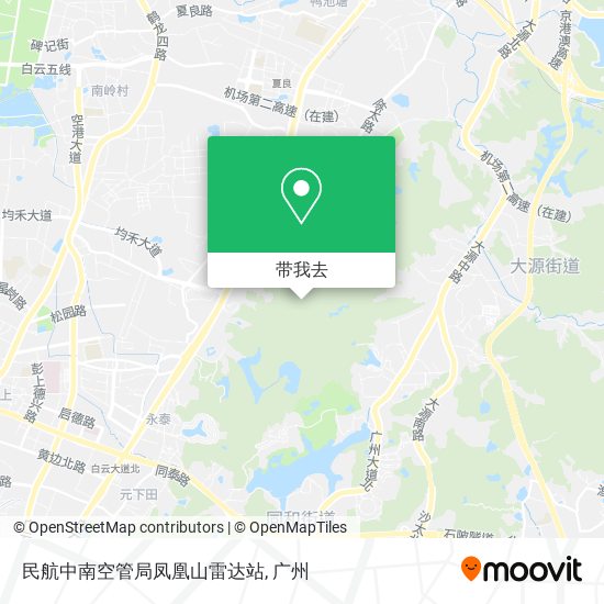 民航中南空管局凤凰山雷达站地图