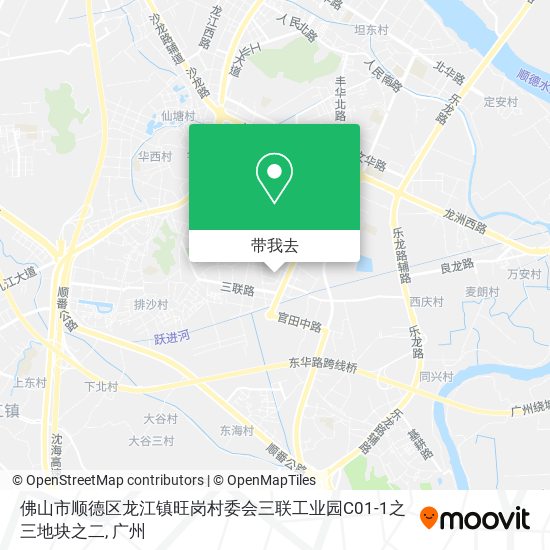 佛山市顺德区龙江镇旺岗村委会三联工业园C01-1之三地块之二地图