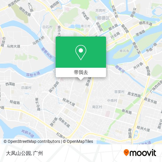 大凤山公园地图