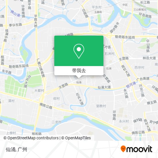 仙涌地图