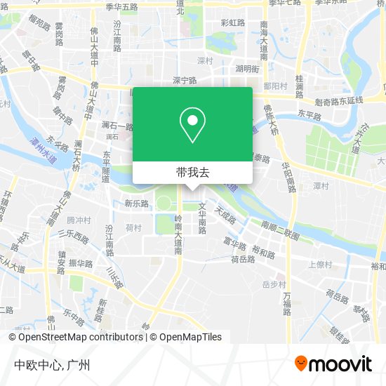中欧中心地图