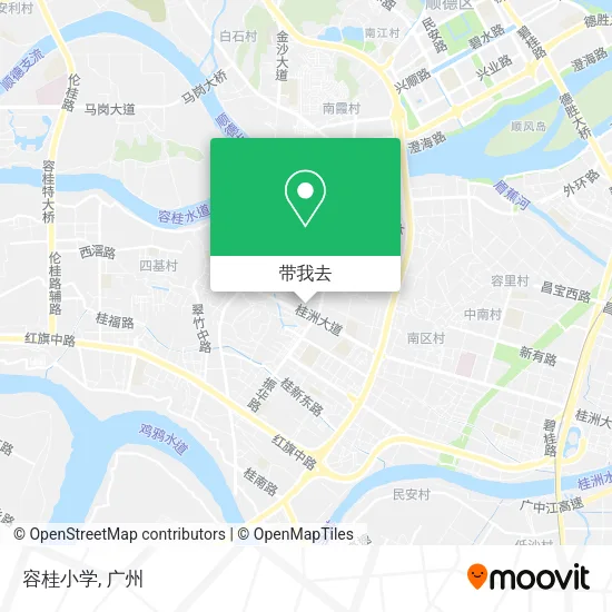 容桂小学地图