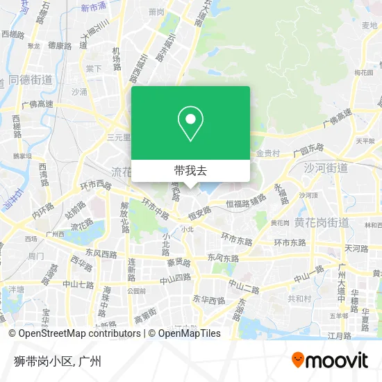 狮带岗小区地图