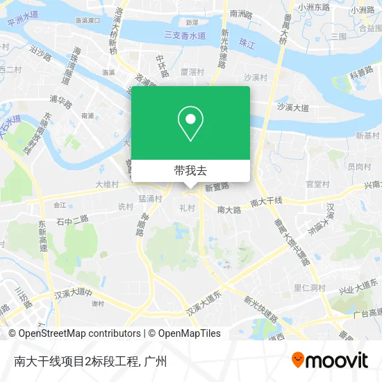 南大干线项目2标段工程地图