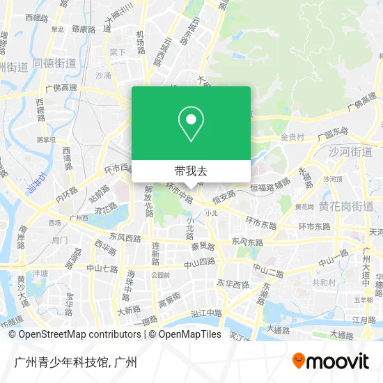广州青少年科技馆地图