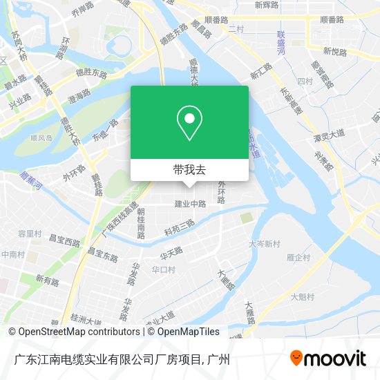 广东江南电缆实业有限公司厂房项目地图