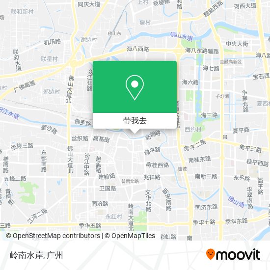 岭南水岸地图