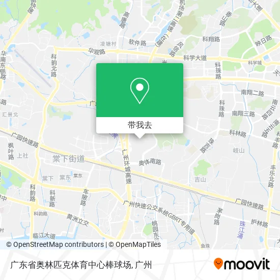 广东省奥林匹克体育中心棒球场地图
