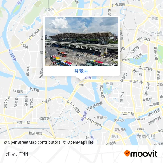 坦尾地图