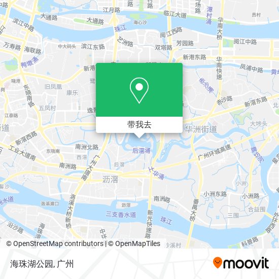 海珠湖公园地图